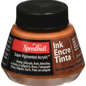 Speedball Calligraphy Inks - 60 ml - Burnt Umber