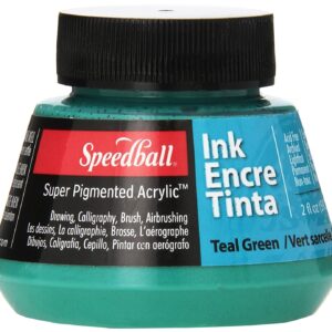 Speedball Calligraphy Inks - 60 ml - Teal Green