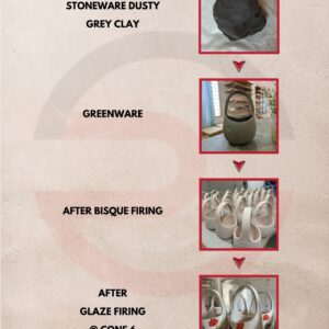 Stoneware Dusty Grey Clay